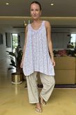 Made in Italy Camellia Crochet Cami Lilac